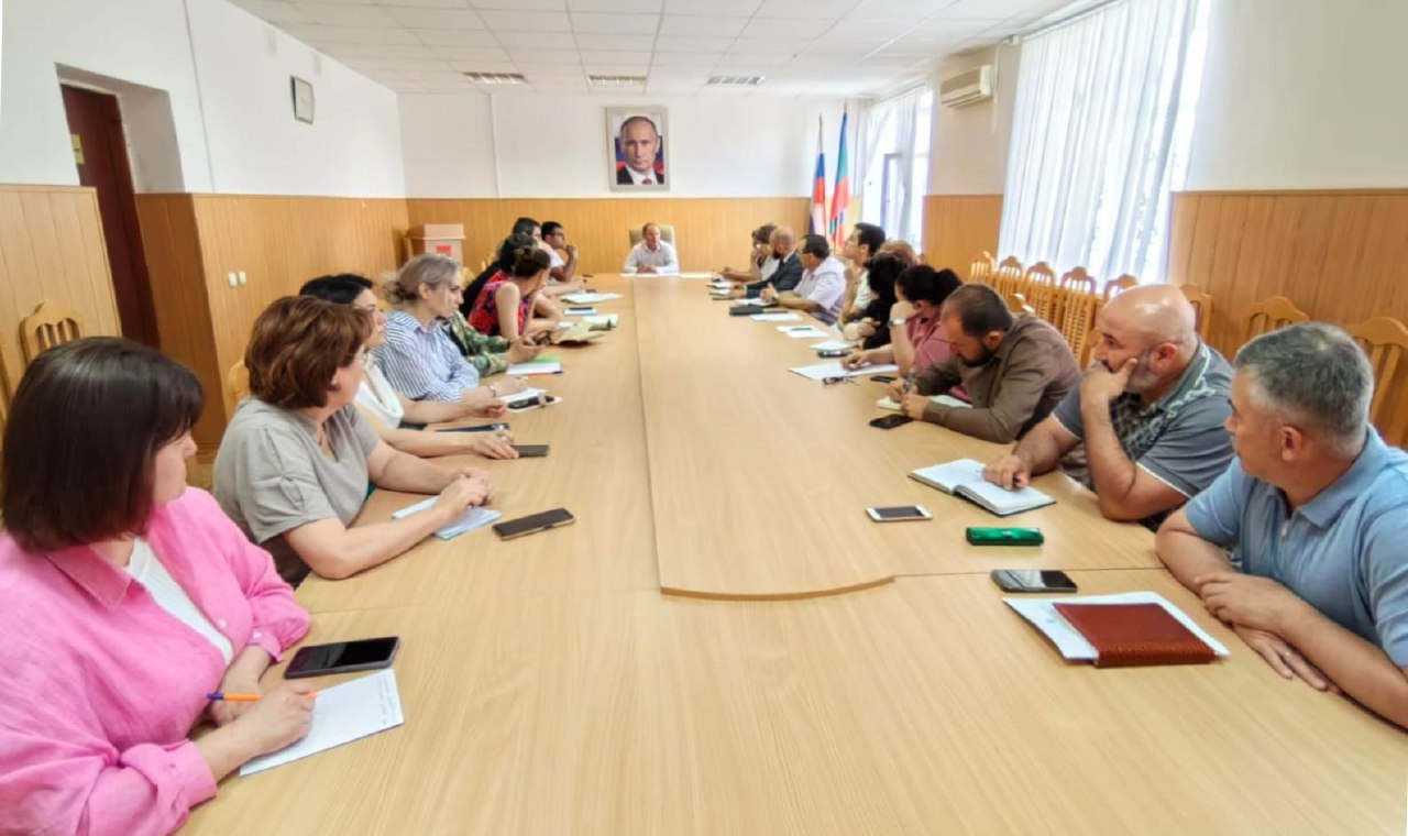 Ежемесячная планерка в администрации района.