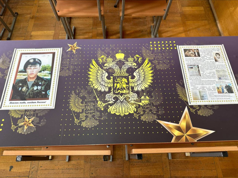 В Адыге-Хабльской школе открыта Парта героя - Маликова Николая. В Адыге-Хабльской школе открыта Парта героя - Маликова Николая.
